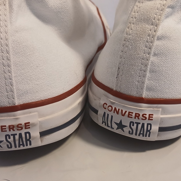 Converse White High-Top Sneakers Style Code M7650 - Picture 3 of 13